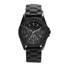 Men's Black Silicone Watch, Size: Xl