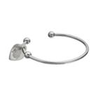 Fiora Stainless Steel Ohio State Buckeyes Charm Cuff Bracelet, Women's, Size: 7.5, Grey