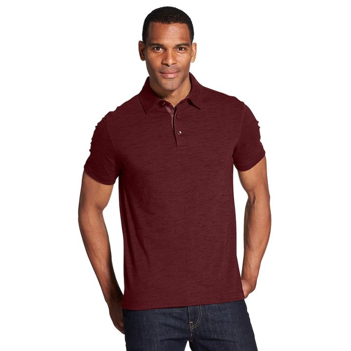 Men's Van Heusen Slim-fit Never Tuck Polo, Size: Small, Brt Pink