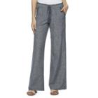 Juniors' Rewind Embroidered Linen Blend Pants, Girl's, Size: Xs, Blue (navy)