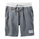Boys 4-8 Carter's Solid Pull-on Shorts, Boy's, Size: 5, Grey