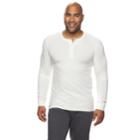 Big & Tall Sonoma Goods For Life&trade; Supersoft Modern-fit Henley, Men's, Size: M Tall, White