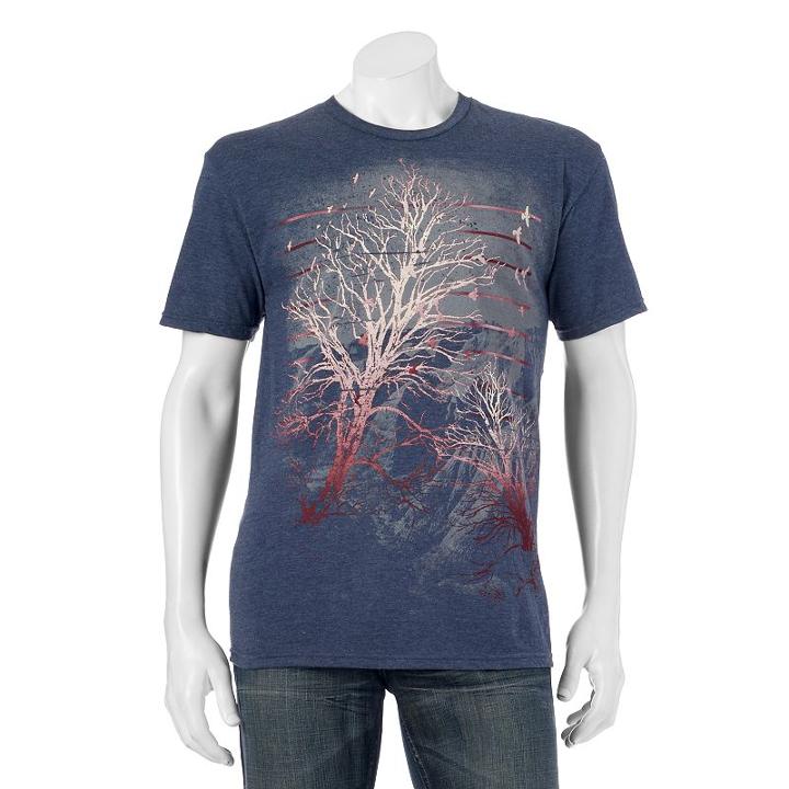 Men's Apt. 9&reg; Nature Tee, Size: Medium, Blue (navy)