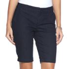 Women's Apt. 9&reg; Bermuda Jean Shorts, Size: 8, Dark Blue