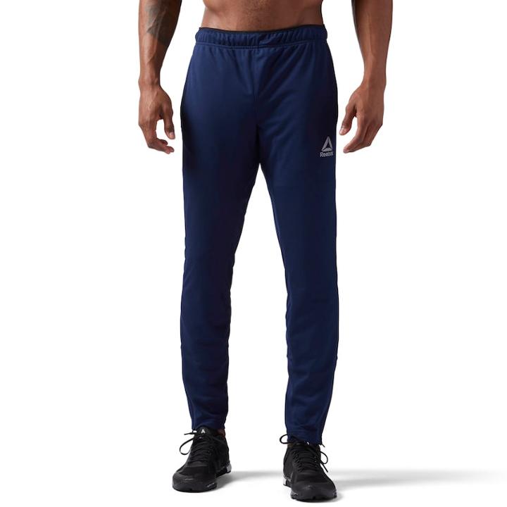 Men's Reebok Knit Trackster Pants, Size: Medium, Dark Blue