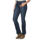 Women's Croft & Barrow&reg; Classic Curvy Bootcut Jeans, Size: 14 Short, Blue (navy)