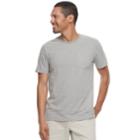 Men's Sonoma Goods For Life&trade; Printed Supersoft Pocket Tee, Size: Xxl, Med Grey