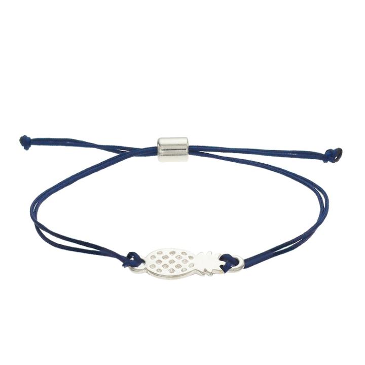 Lc Lauren Conrad Pineapple Blue Cord Bracelet, Women's