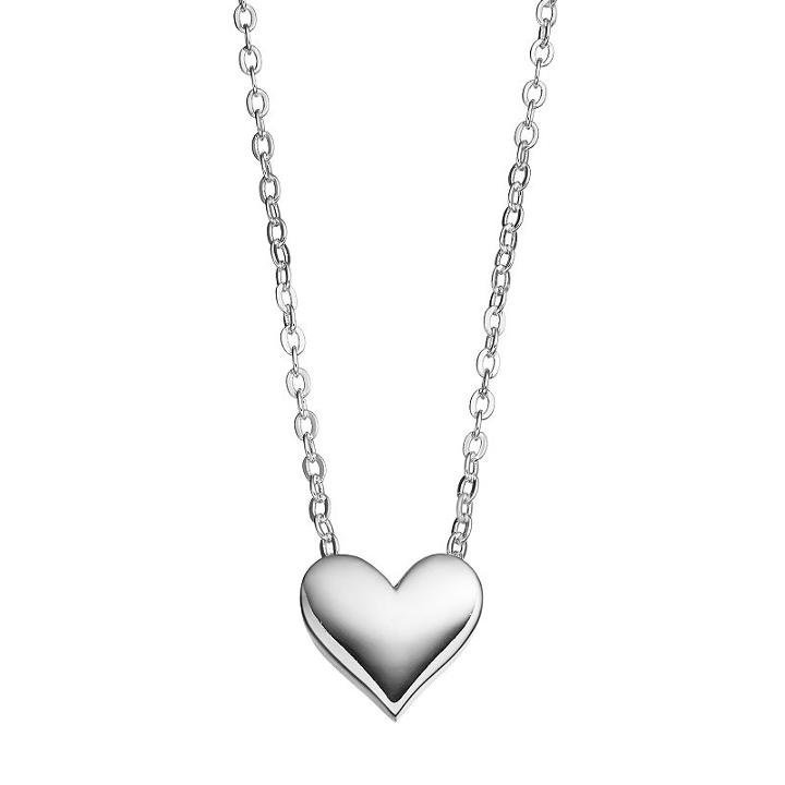 Love This Life Heart Pendant Necklace, Women's, Grey
