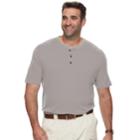 Big & Tall Croft & Barrow&reg; Classic-fit Easy-care Interlock Henley, Men's, Size: 2xb, Med Grey