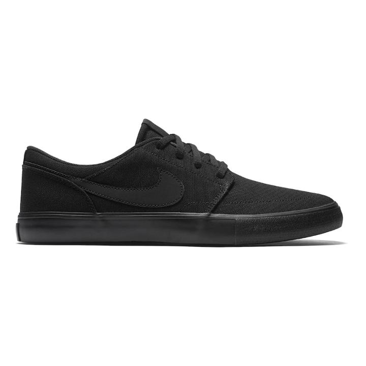 Nike Sb Solarsoft Portmore Ii Men's Skate Shoes, Size: 10.5, Black