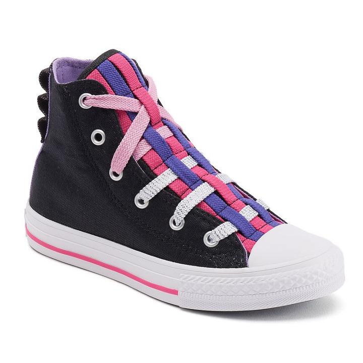 Kid's Converse Chuck Taylor All Star Loopholes High-top Sneakers, Size: 12, Black
