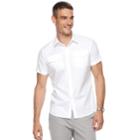 Men's Apt. 9&reg; Premier Flex Slim-fit Stretch Button-down Shirt, Size: Xxl Slim, White