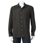 Big & Tall Batik Bay Solid Easy-care Casual Button-down Shirt, Men's, Size: L Tall, Black