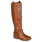 Journee Collection Walla Women's Knee-high Boots, Girl's, Size: 8, Brown