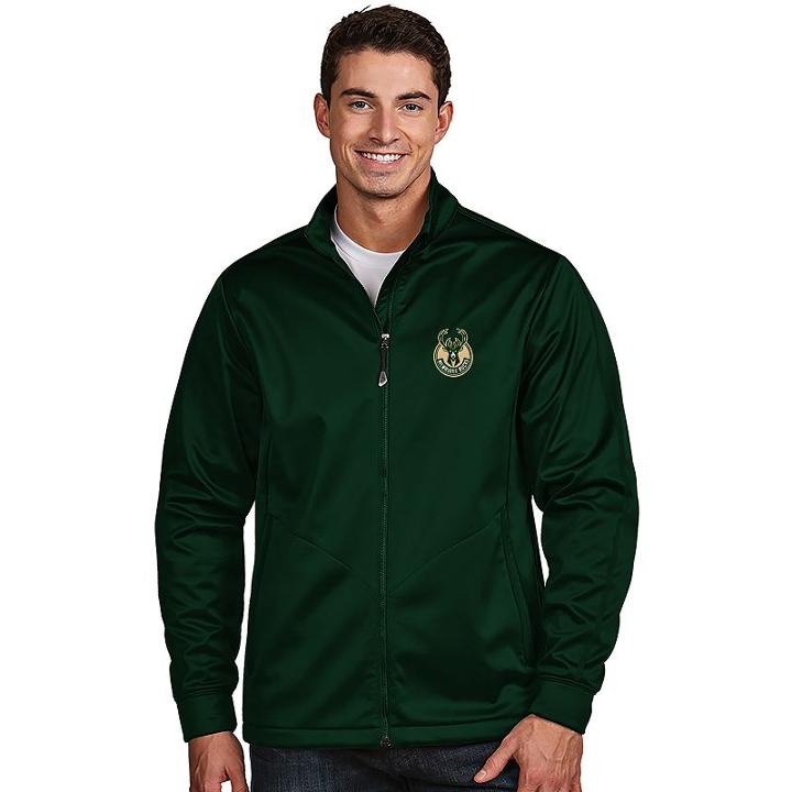 Men's Antigua Milwaukee Bucks Golf Jacket, Size: Xl, Dark Green