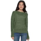Juniors' So&reg; Cross-back Crewneck Sweater, Teens, Size: Medium, Med Green