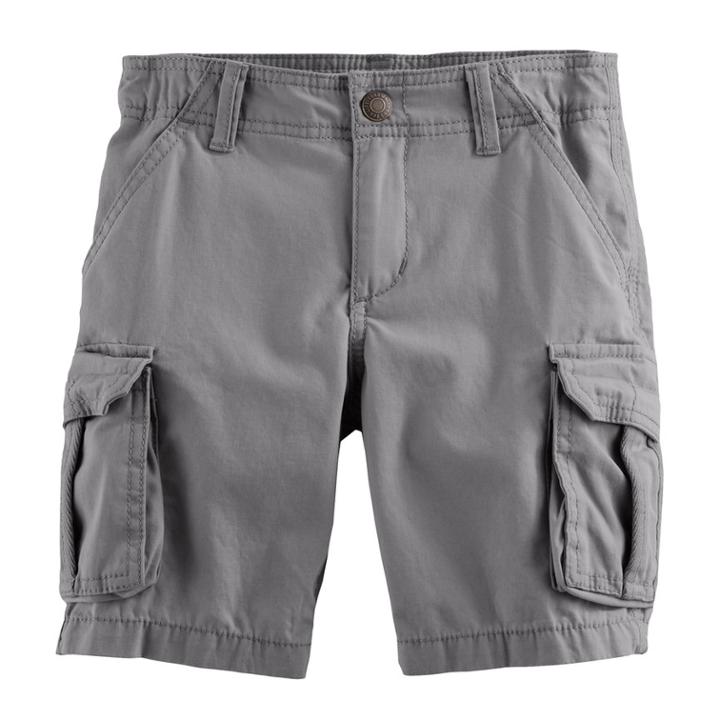 Boys 4-7x Sonoma Goods For Life&trade; Authentic Cargo Shorts, Size: 6, Med Grey