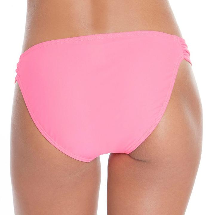 Mix And Match Solid Bikini Bottoms, Girl's, Size: Medium, Brt Pink