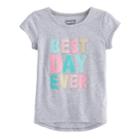 Toddler Girl Jumping Beans Best Day Ever Graphic Tee, Size: 3t, Light Grey