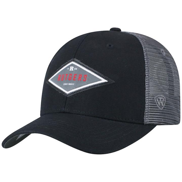 Adult Top Of The World Rutgers Scarlet Knights Oak Ridge Cap, Men's, Black