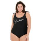 Plus Size Costa Del Sol One-piece Swimsuit, Women's, Size: 3xl, Black