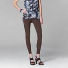 Women's Simply Vera Vera Wang Solid Leggings, Size: Xl, Brown