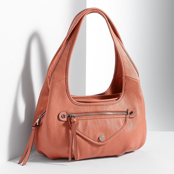 Simply Vera Vera Wang Sidekick Satchel, Women's, Gold