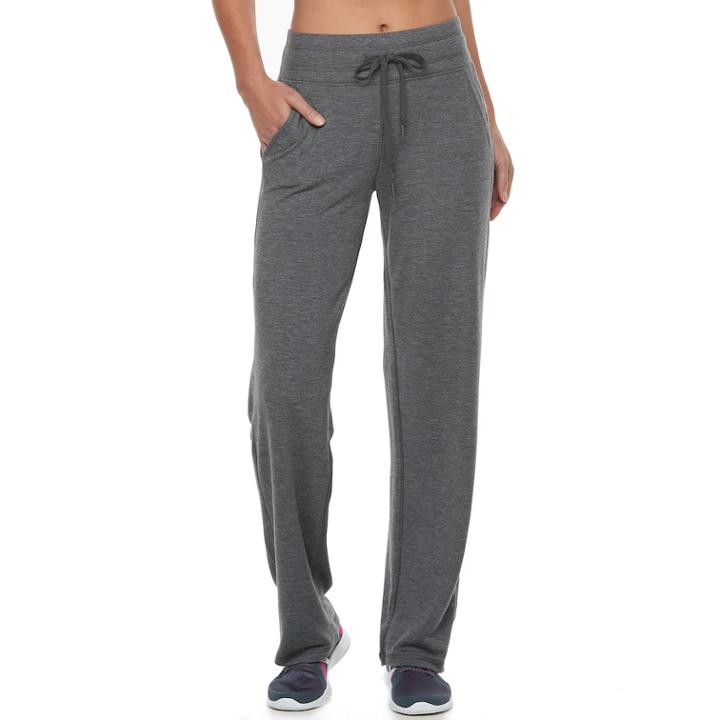 Women's Tek Gear&reg; French Terry Sweatpants, Size: Xl, Dark Grey