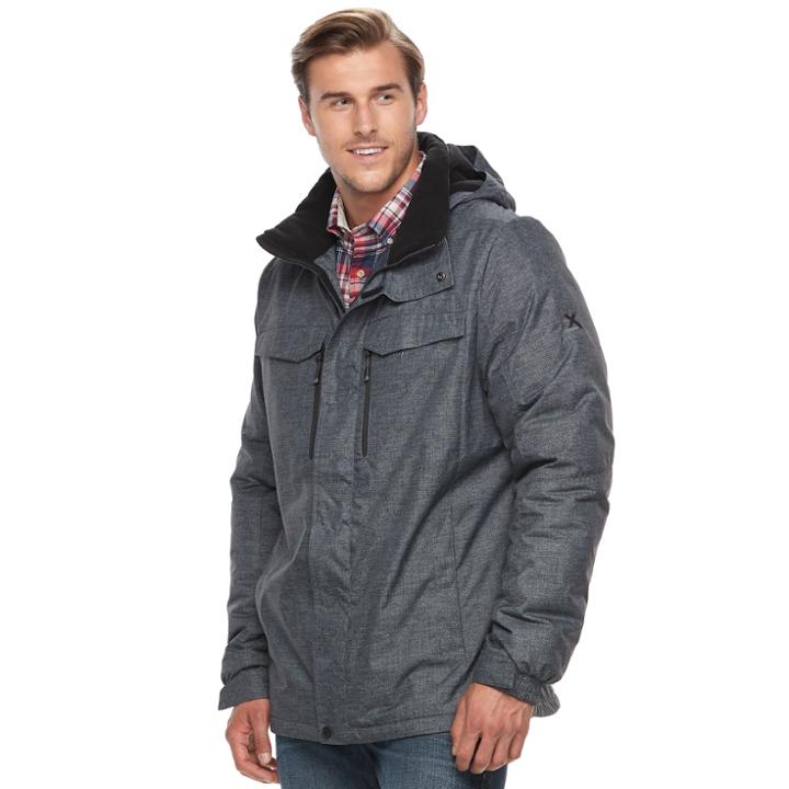 Big & Tall Zeroxposur Dozer Hooded Jacket, Men's, Size: L Tall, Dark Grey