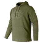 Men's New Balance Pullover Heathered Hoodie, Size: Large, Beige