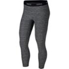 Women's Nike Victory Training Base Layer Mid-rise Capri Leggings, Size: Xl, Med Grey