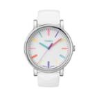 Timex Women's Originals Leather Watch, Size: Medium, White