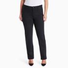 Plus Size Gloria Vanderbilt Amanda High-rise Ponte Pants, Women's, Size: 16w Short, Black