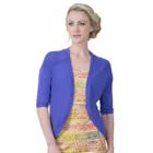Women's Soybu Crosstown Open-front Yoga Cardigan, Size: Large, Drk Purple