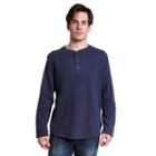 Men's Stanley Classic-fit Thermal Henley, Size: Xl, Blue