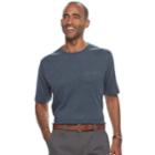 Men's Croft & Barrow&reg; Interlock Pocket Performance Tee, Size: Large, Blue (navy)