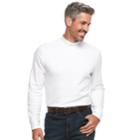 Men's Croft & Barrow&reg; Classic-fit Stretch Mockneck Pullover, Size: Medium, White