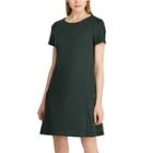 Women's Chaps Stretch Jacquard Dress, Size: Medium, Green