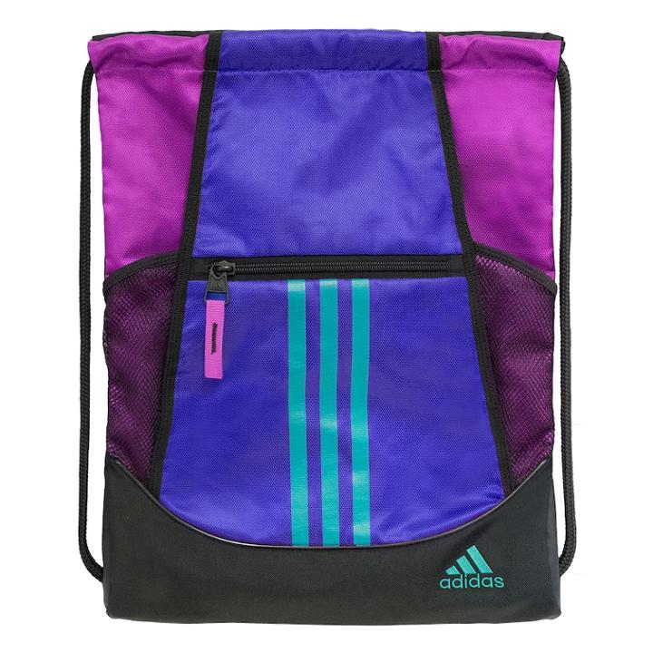 Adidas Alliance Drawstring Backpack, Adult Unisex, Purple