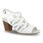Easy Street Admire Women's Block Heel Sandals, Size: Medium (9), White