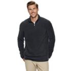 Big & Tall Croft & Barrow&reg; Classic-fit Extra-soft Arctic Fleece Quarter-zip Pullover, Men's, Size: 4xb, Black