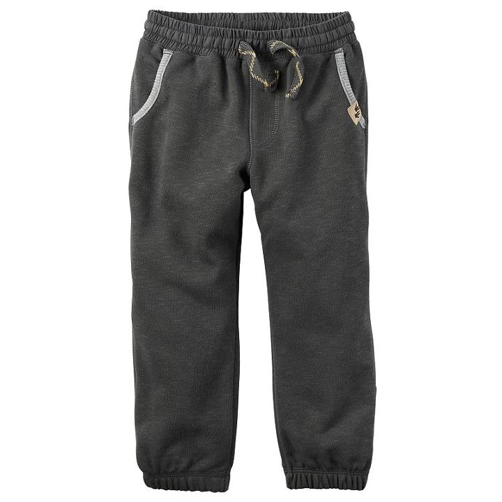 Boys 4-8 Carter's Terry Jogger Pants, Boy's, Size: 4, Grey