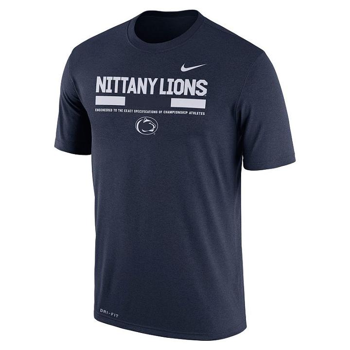 Men's Nike Penn State Nittany Lions Legend Staff Dri-fit Tee, Size: Xl, Blue (navy)