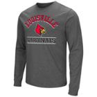 Men's Campus Heritage Louisville Cardinals Wordmark Long-sleeve Tee, Size: Small, Grey (charcoal)
