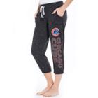 Women's Concepts Sport Chicago Cubs Ringer Capri Pants, Size: Xxl, Black