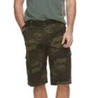 Men's Rawx Regular-fit Belted Cargo Shorts, Size: 30, Med Green