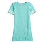 Girls 7-16 Pink Republic Cupro Varsity T-shirt Dress, Size: Medium, Lt Green