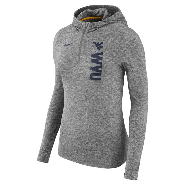 Women's Nike West Virginia Mountaineers Dry Element Hoodie, Size: Small, Grey