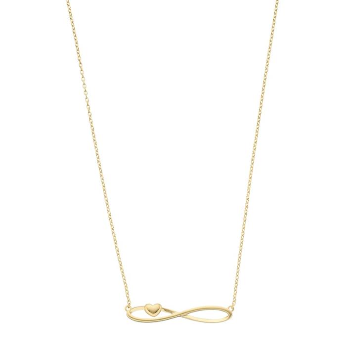 14k Gold Infinity Heart Necklace, Women's, Size: 18, Yellow